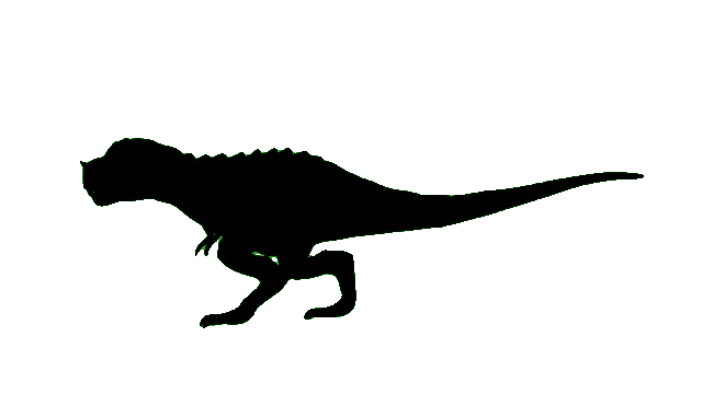Ein animierter T-Rex, Dinosaurier.